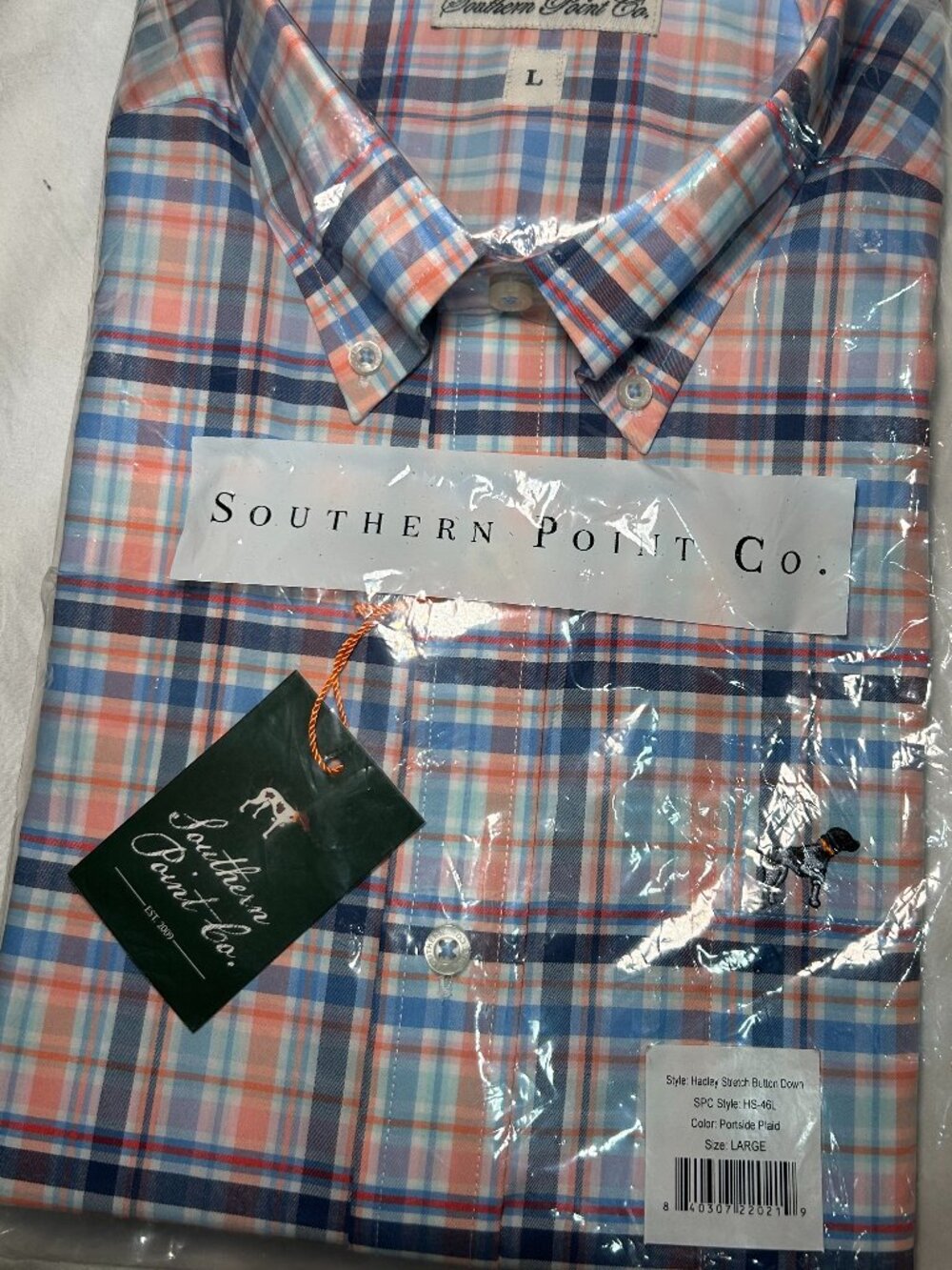 Southern Point Hadley Stretch Button Down Portside Plaid